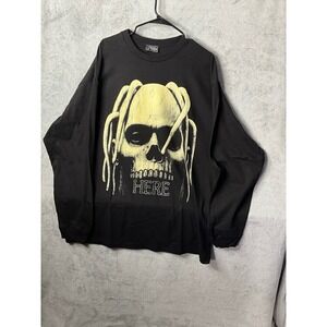 Travis Scott Astroworld Wish You Were Here Tour T Skull Long Sleeve Shirt Black